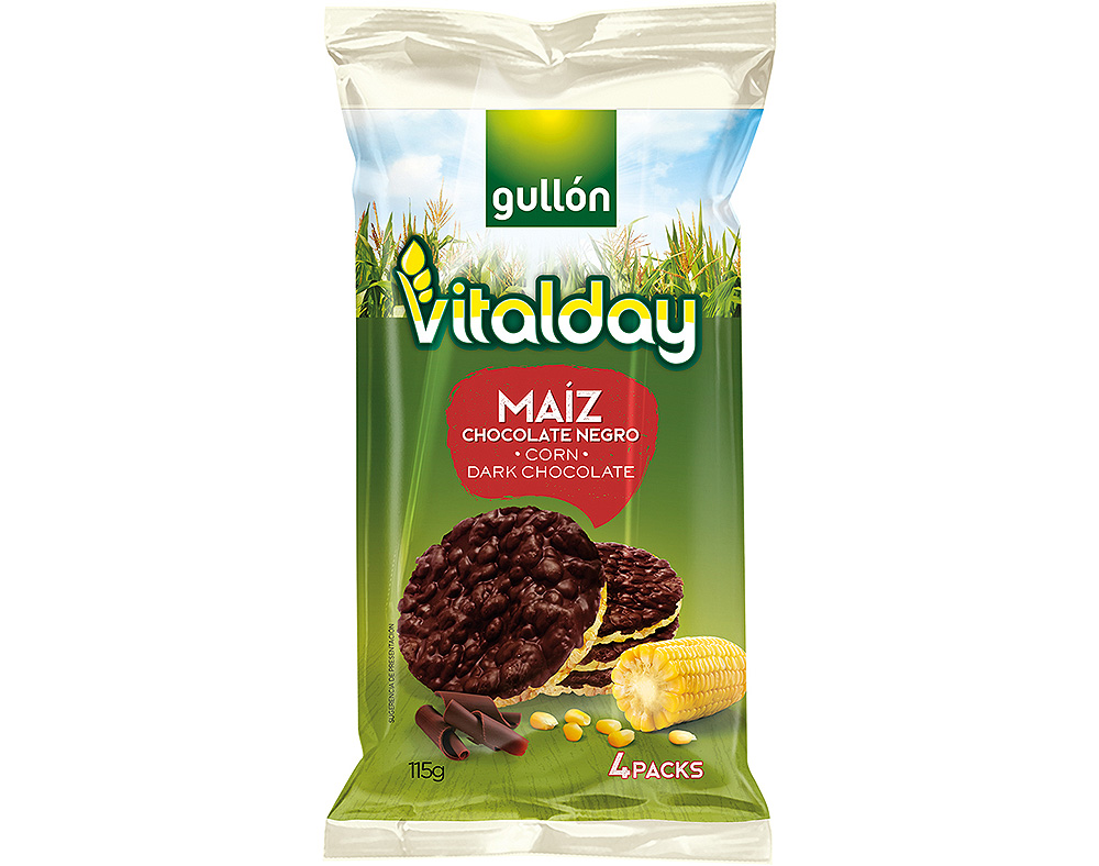 Tortitas Gullon Vitalday Milho Chocolate Negro 100g Auchan