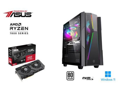 DESKTOP GAMING POWERED BY ASUS R7/16/1TB RX 7700XT image number 1