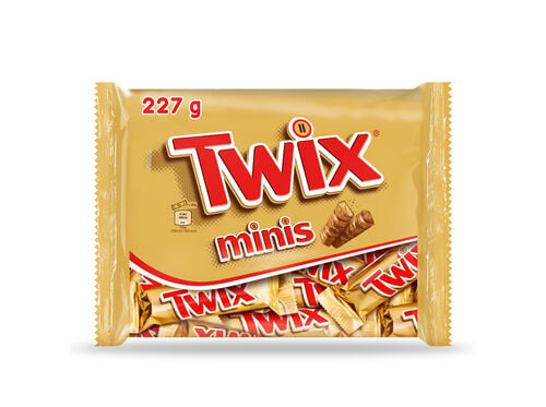 CHOCOLATE TWIX MINIS 227G image number 1