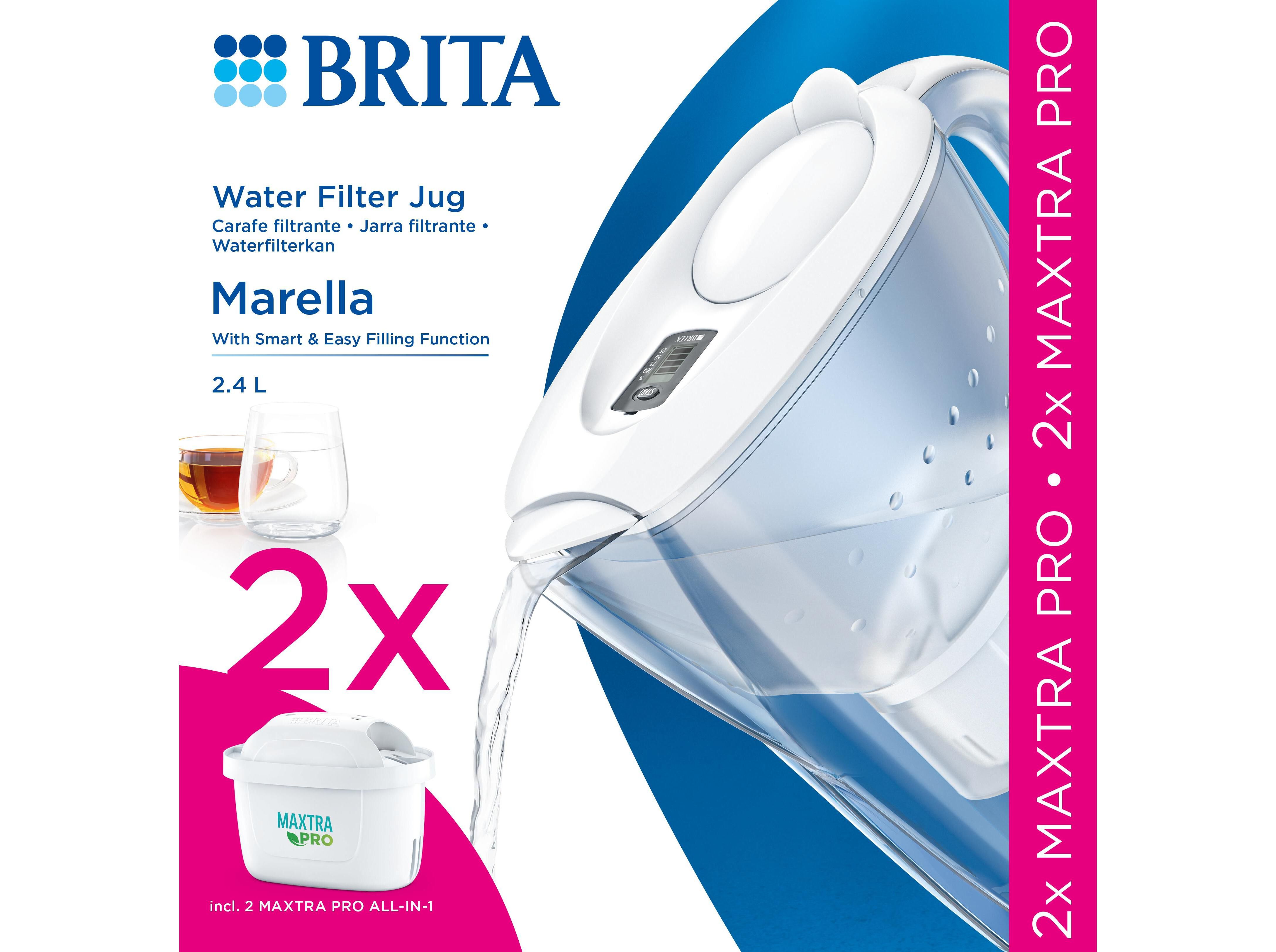 BRITA Jarra filtrante Style azul 2,4L - 3 filtros MAXTRA PRO para
