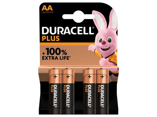 PILHA ALCALINA DURACELL PLUS AA PACK 4 image number 0