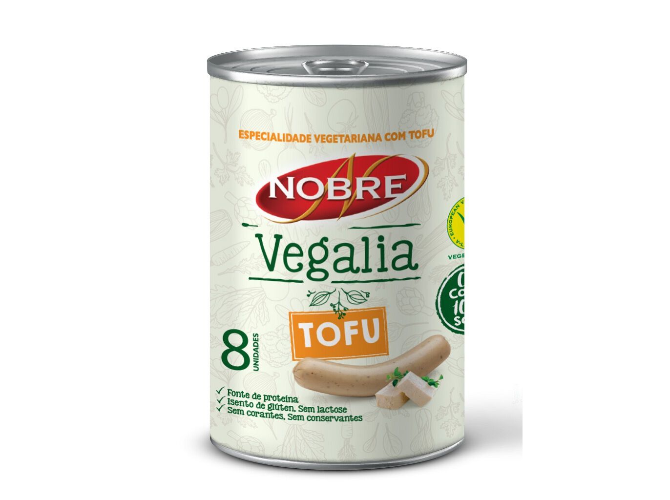 Salsichas Tofu Nobre Frasco 5 Un 360(200)g