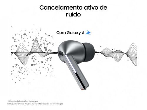 AURICULARES TRUE WIRELESSS AMSUNG BUDS3 PRO PRETO image number 4