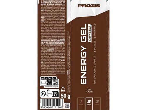 ENERGY GEL PROZIS COLA + CAFFEINE 50G image number 3