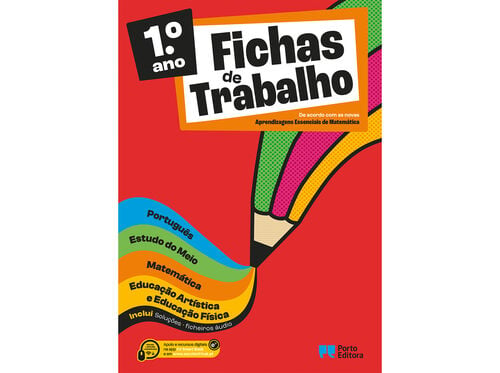 LIVRO FICHAS DE TRABALHO - 1.º ANO image number 1