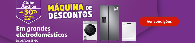 Campanha Máquina dos Descontos Eletro || 03/10 a 25/10 | Auchan