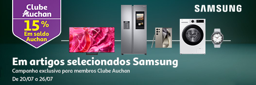 Campanha Samsung One Clube Auchan || 20/07 a 26/07 | Auchan