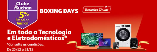 Campanha Boxing Days || 25/12 a 31/12 | Auchan