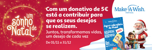 Campanha Solidária de Natal Make-a-Wish || 01/11 a 31/12 | Auchan