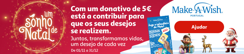 Campanha Solidária de Natal Make-a-Wish || 01/11 a 31/12 | Auchan