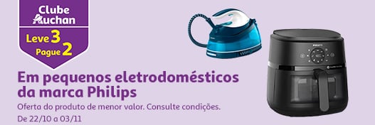 Campanha Leve 3 Pague 2 Philips Clube Auchan || 16/12 a 24/12 | Auchan