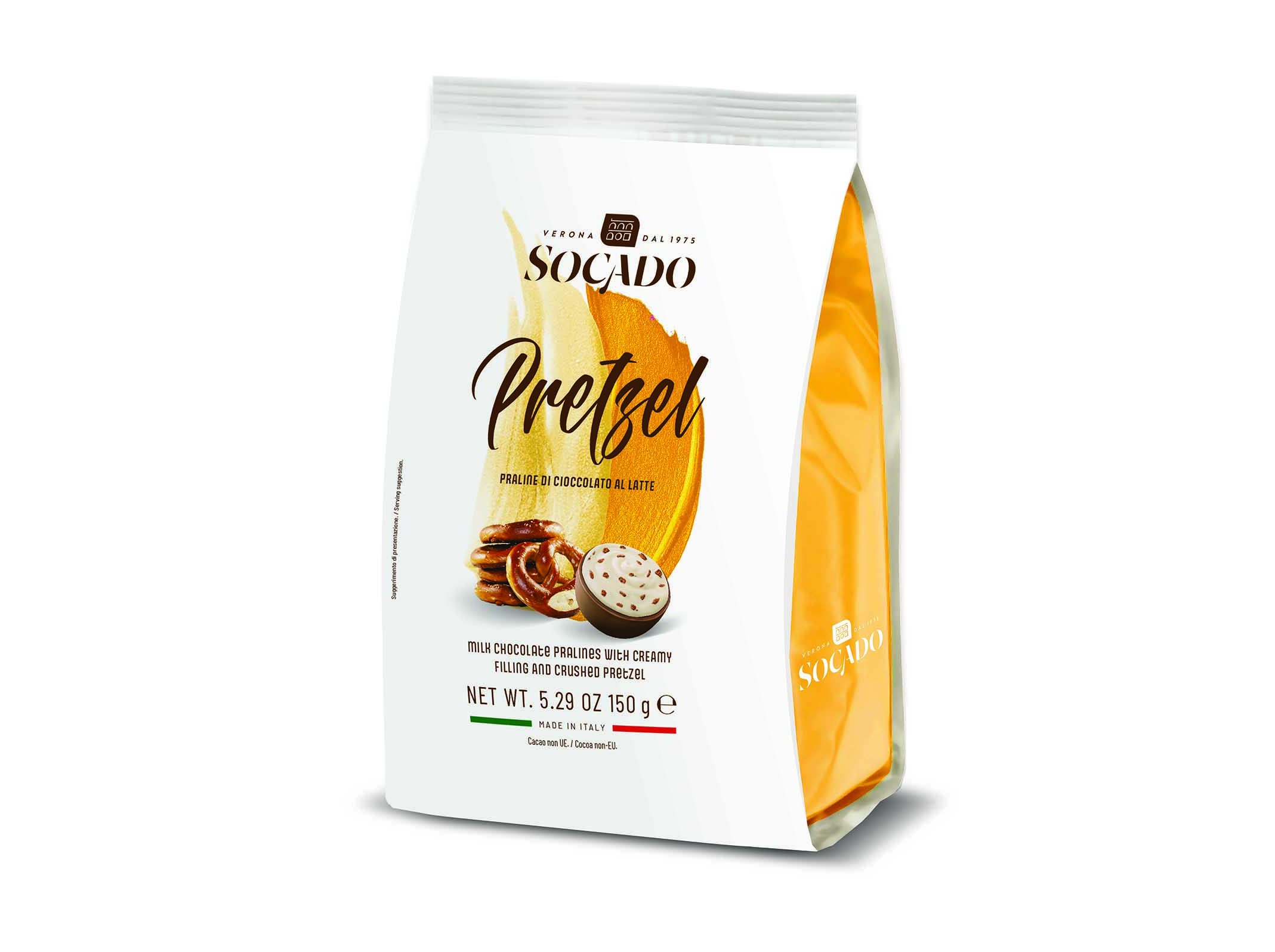 Bombons Praliné Socado Pretzel 150g