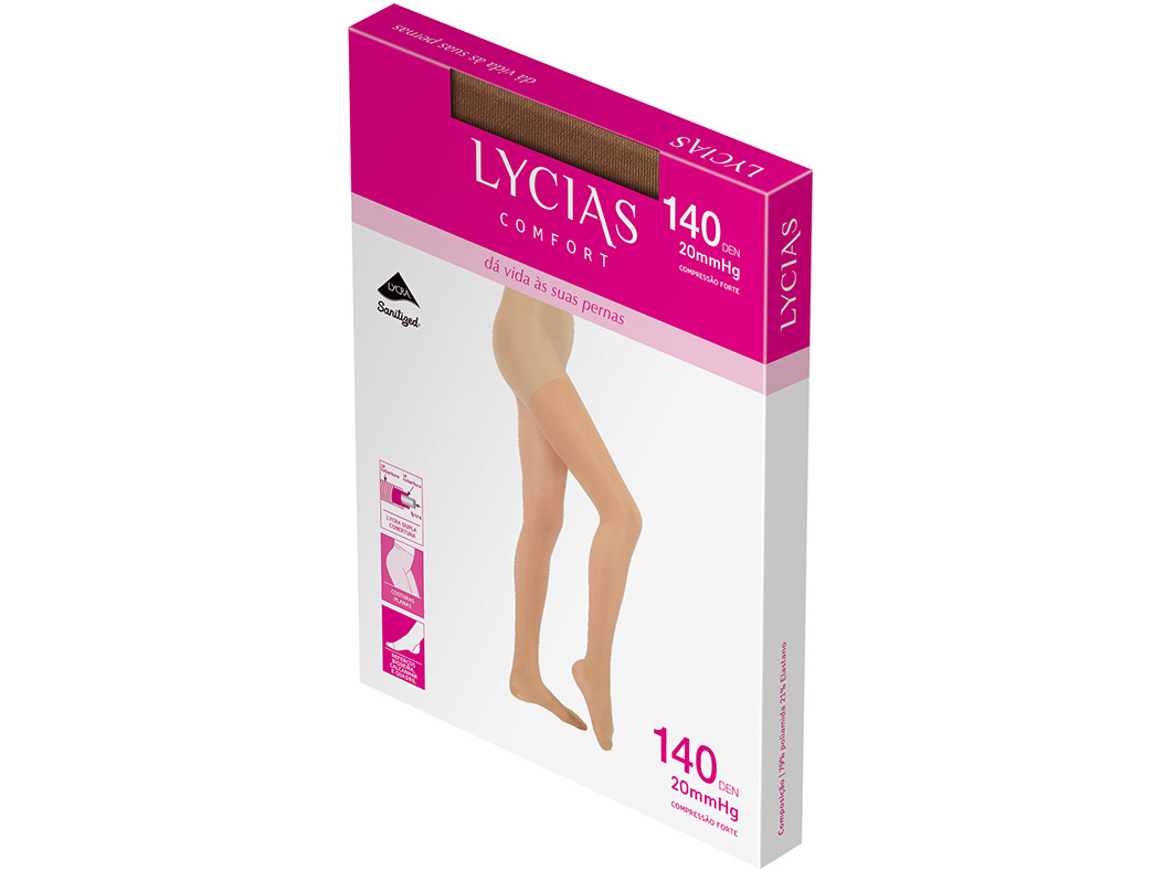 Collants Lycias Comfort 140 Nudo Tamanho 2