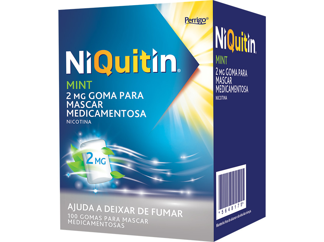 Gomas Niquitin Menta Fresca 2mg 100uni