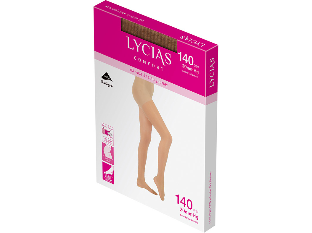 Collants Lycias Comfort 140 Mel Tamanho 3