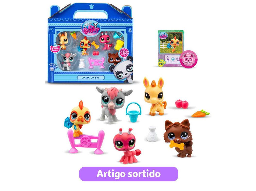 Figuras Littlest Pet Shop Pack 5 Modelos Sortidos