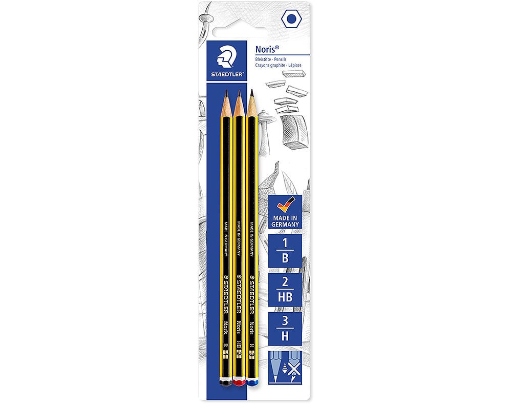 Lápis Grafite Noris Staedtler B+hb+h Pack 3 Unidades | Auchan