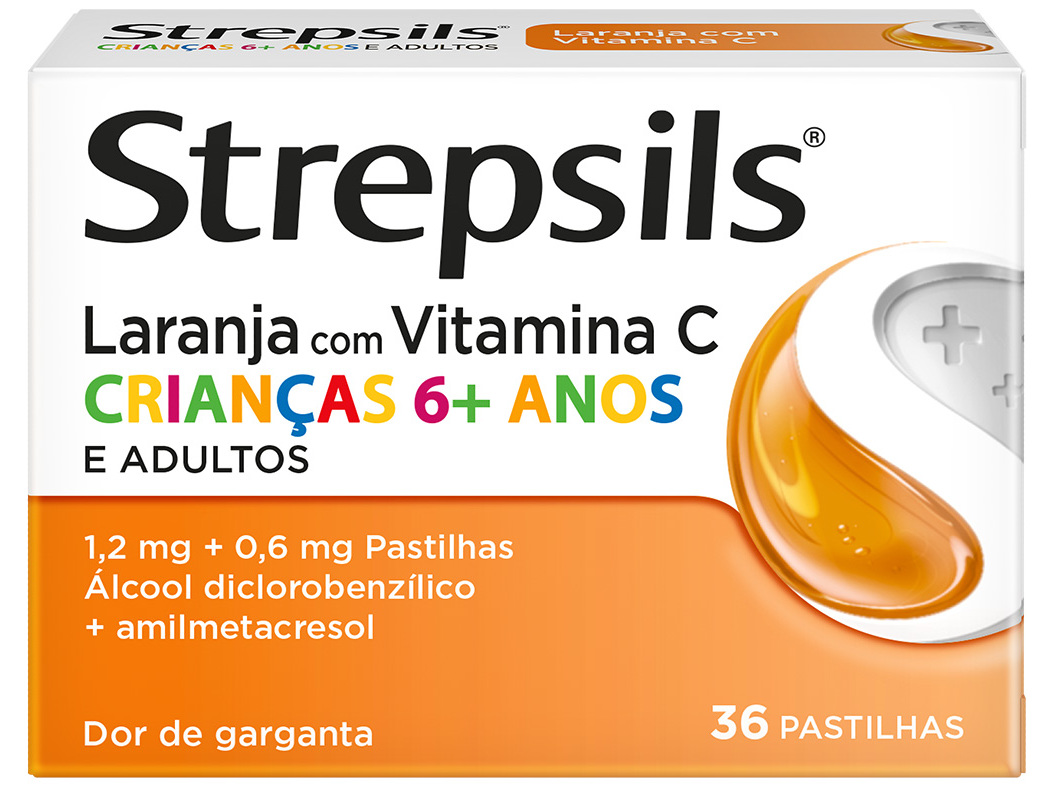 Pst Laranja com Vitamina C 1.2mg+0.6mg 36