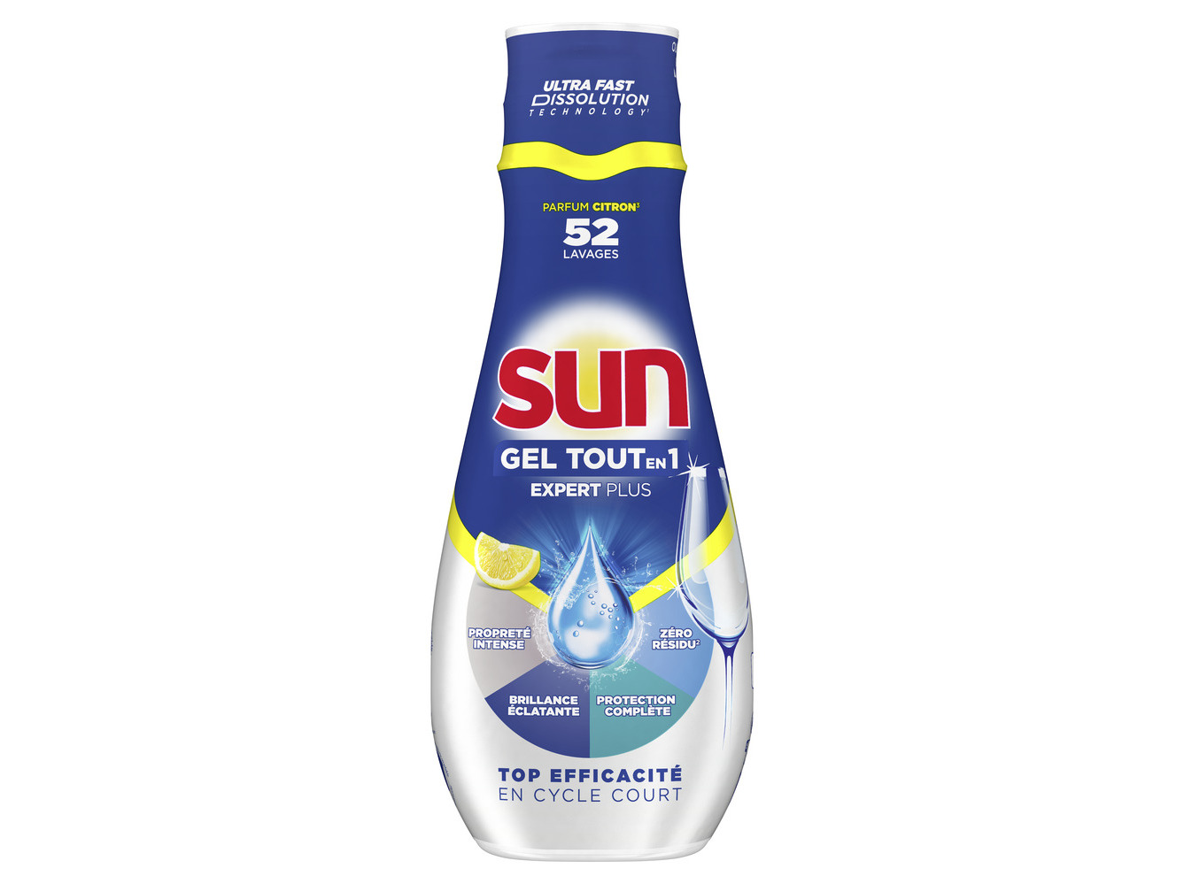 Detergente Loiça Máquina Sun Gel All In One Limão 52d