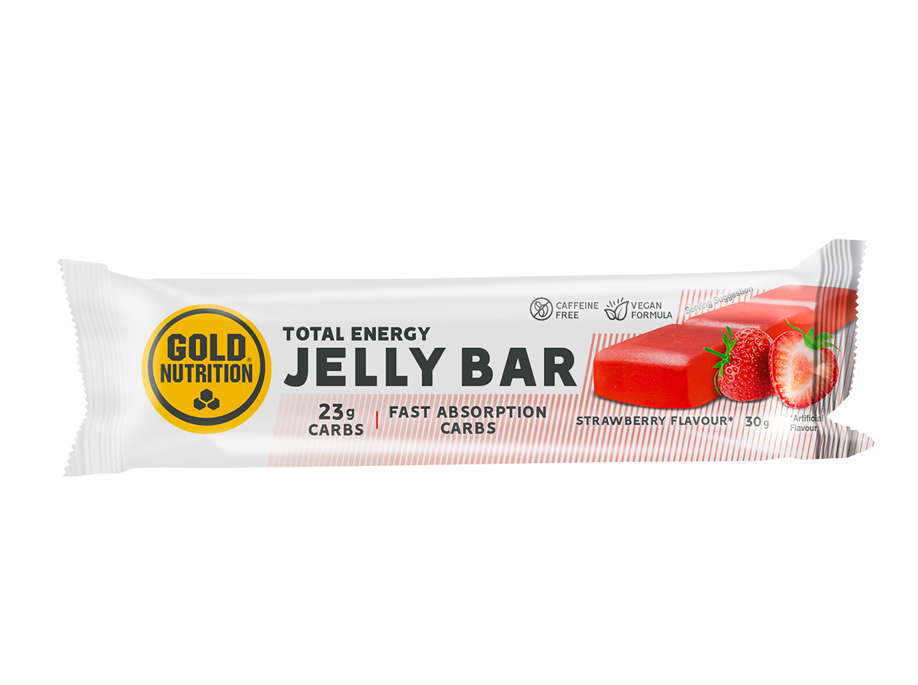 Barra Jelly Bar Goldnutrition Morango 30 G