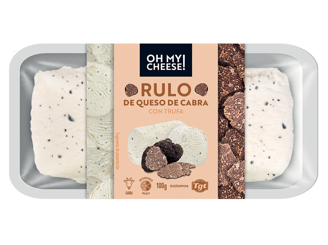 Queijo Oh My Cheese Cabra Com Trufas 100 Gr