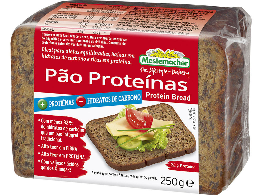 Pão Mestemacher Alemão Mais Proteínas 250g