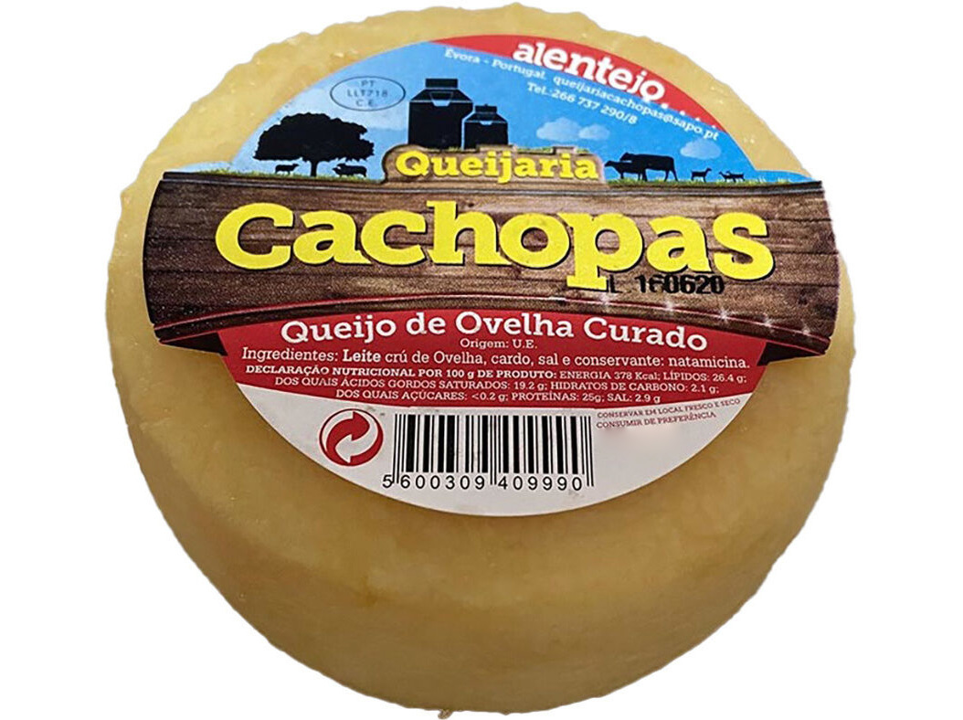 Queijo Cachopas Merendeira Ovelha Curado F17 200g Produto Local