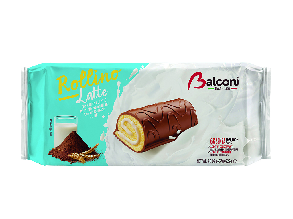 Snacks Balconi Rollino Leite 222g