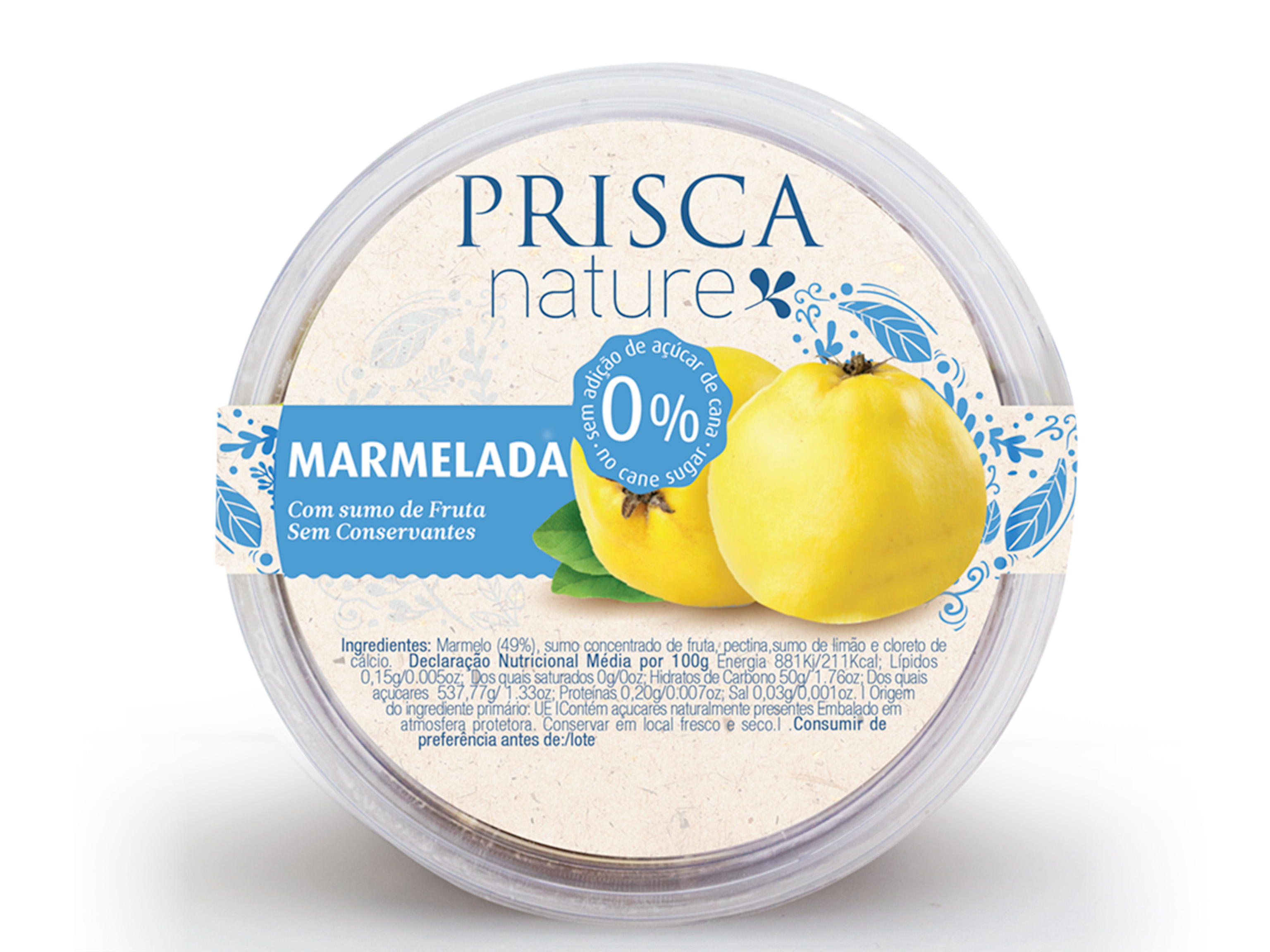 Marmelada Prisca Nature Sem Adição Açúcar 250g