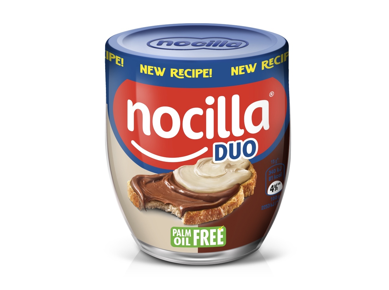 Creme Nocilla Duo Cacau E Leite C/avelã 180g