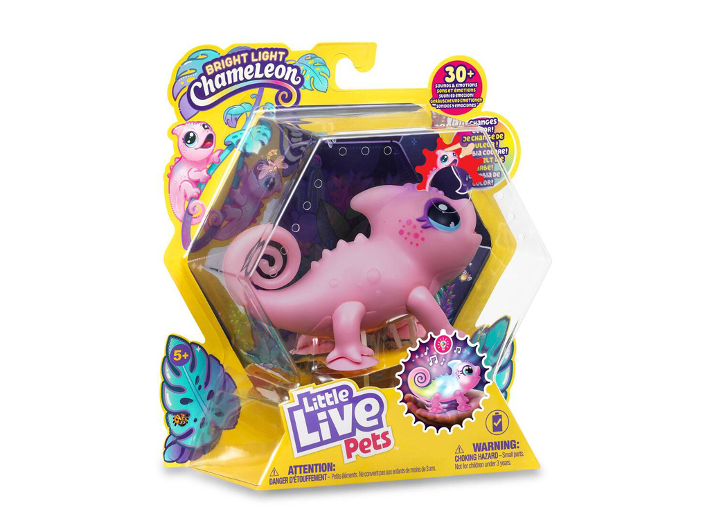 O Teu Camaleão Luminoso Little Live Pets Nova