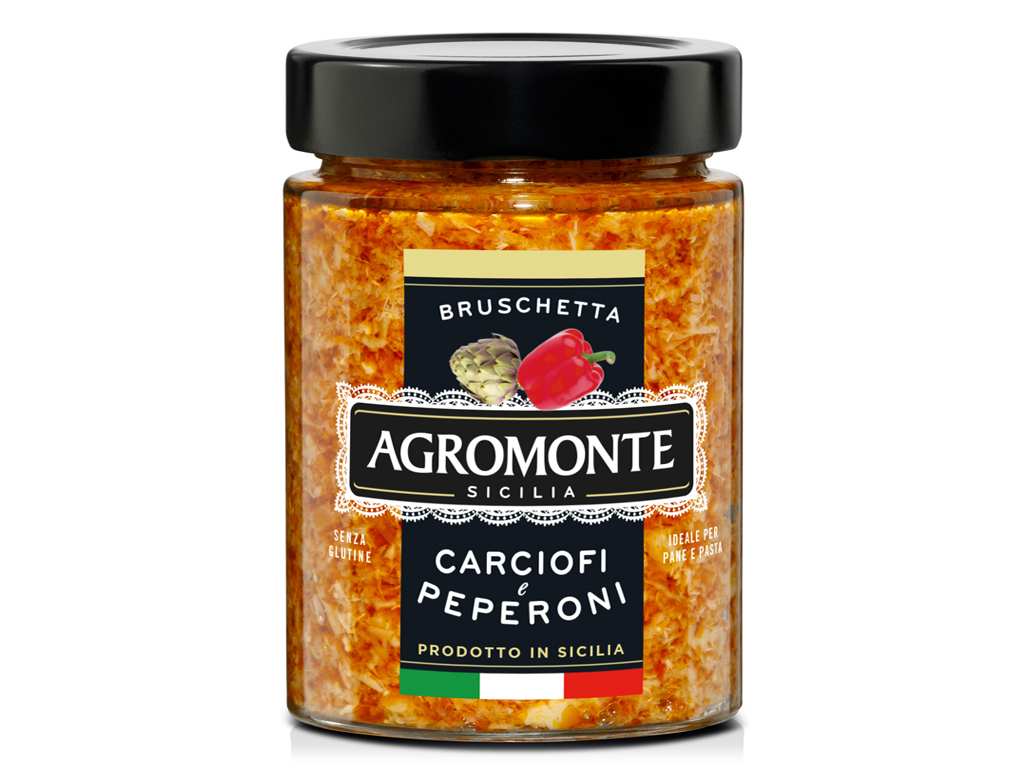 Molho Bruschetta Agromonte Pimentão E Alcachofra 200g