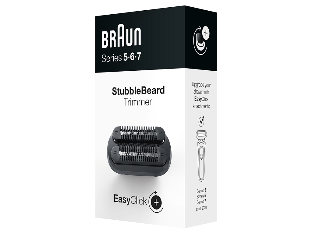 Cabeça De Corte Braun Stubblebeard Barba Easy Click Para Máquina De Barbear  Series 5 6 E 7