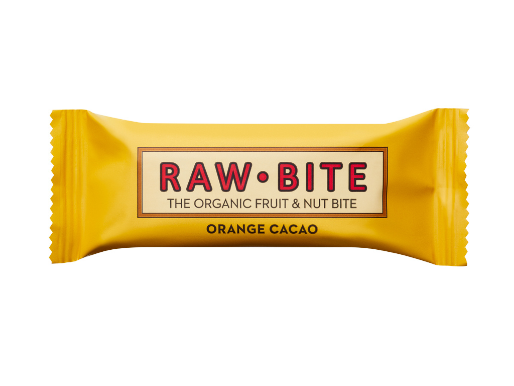 Barras Raw Bite Laranja Cacau Bio 50g