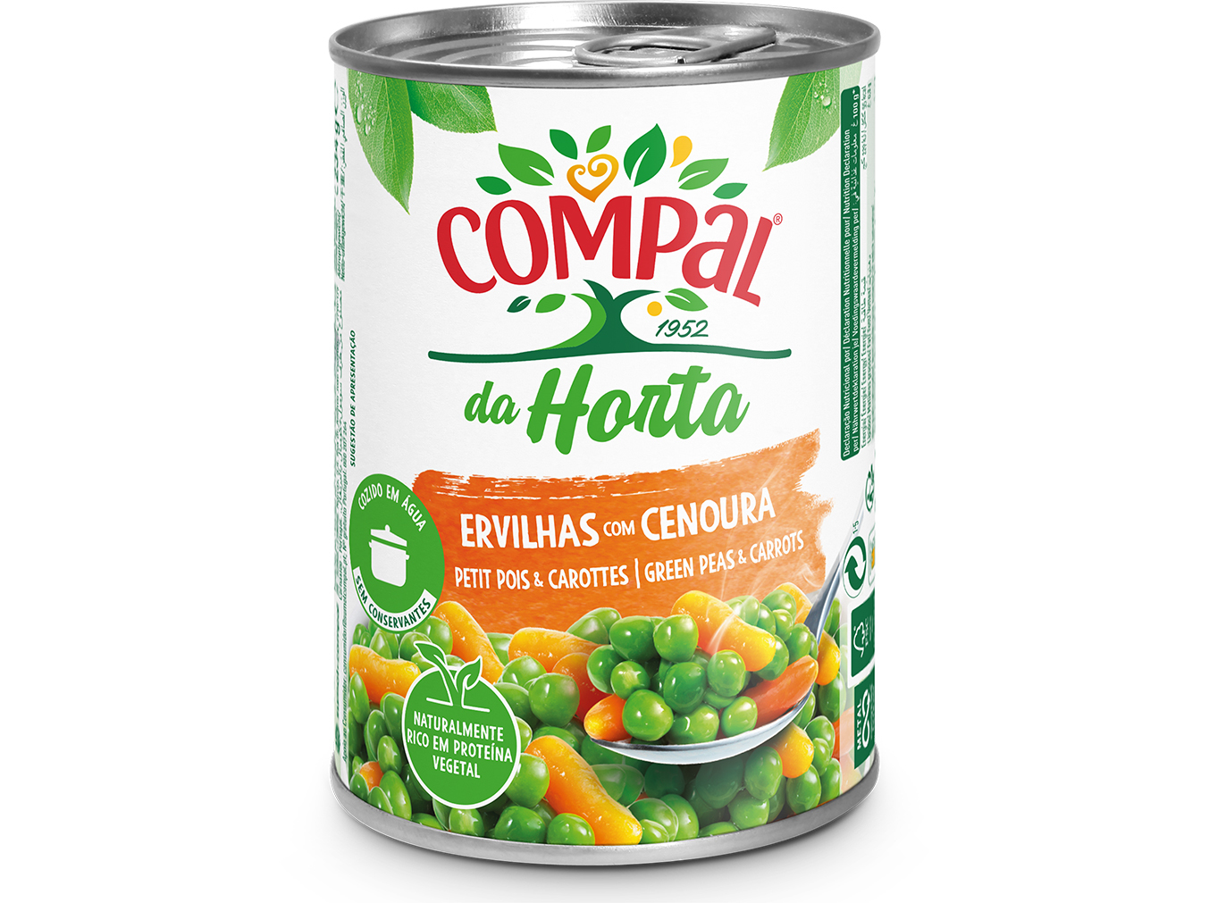 Ervilhas Com Cenoura Compal 410g