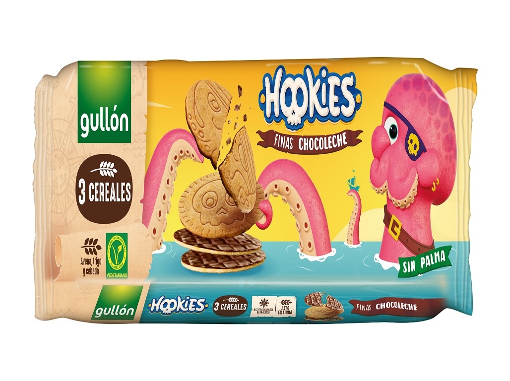 Bolachas Finas Gullon Chocolate Leite Hookies 160 G