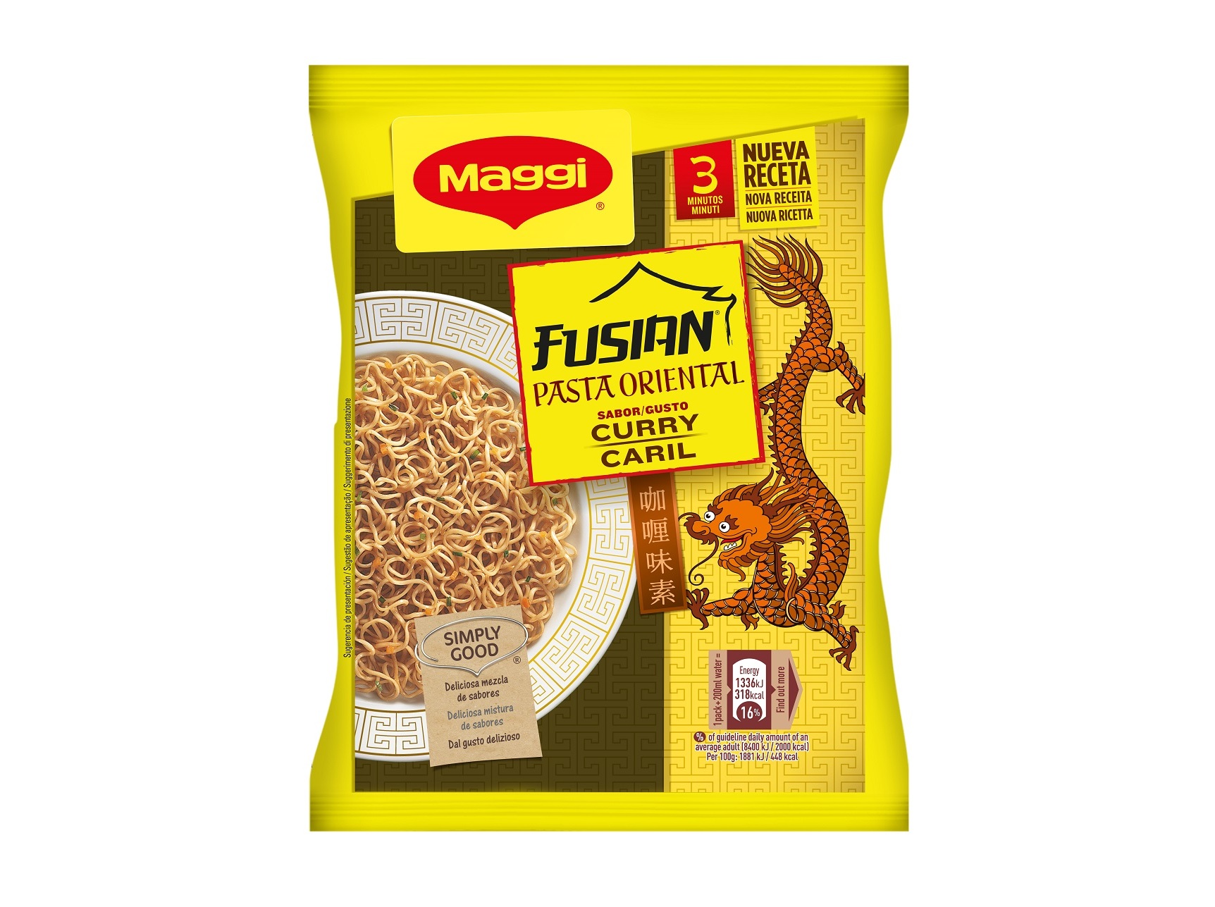 Noodles Maggi Oriental Caril 71g