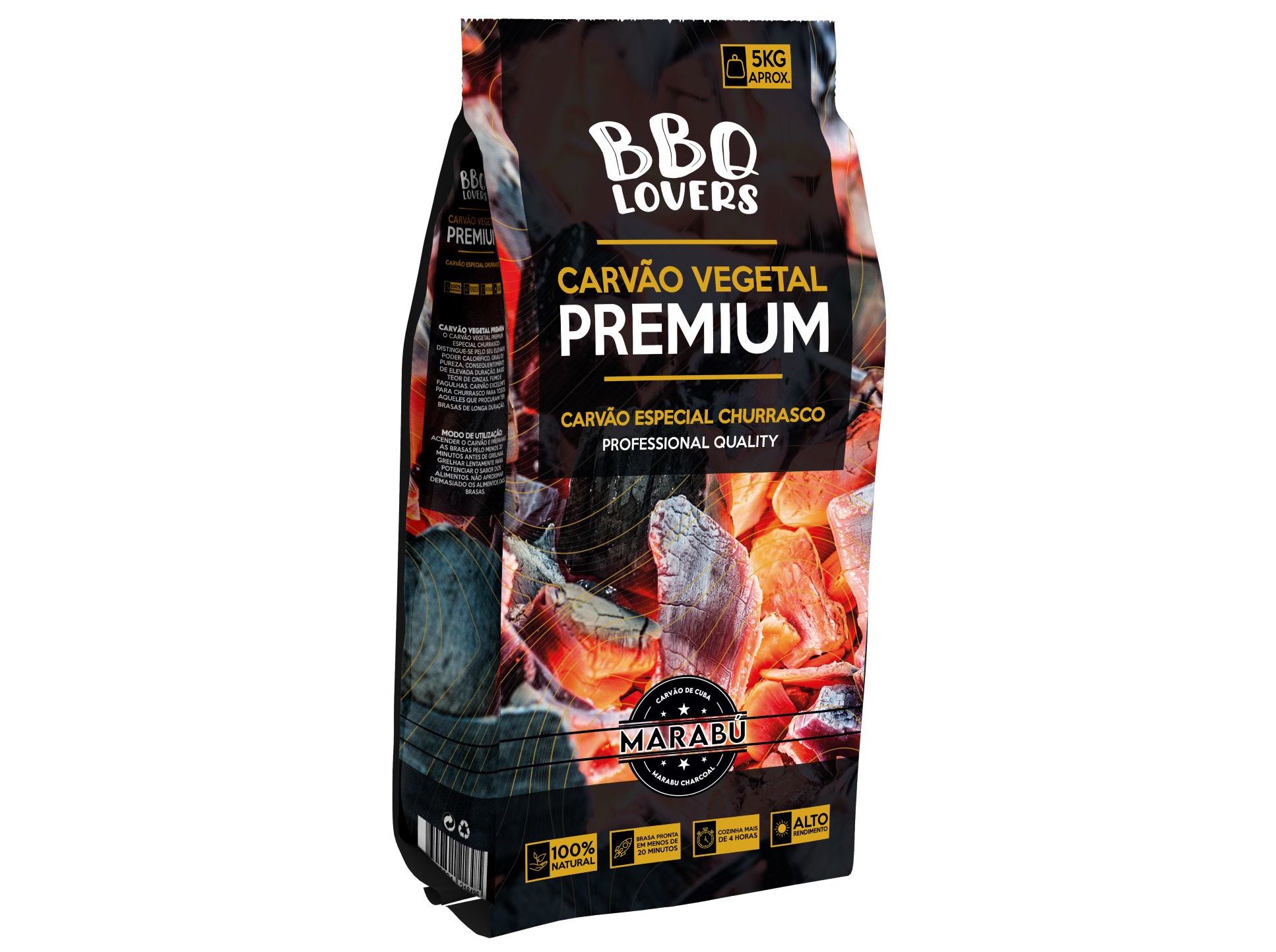 Carvão Premium 5kg Bbq Lovers 5 Kg