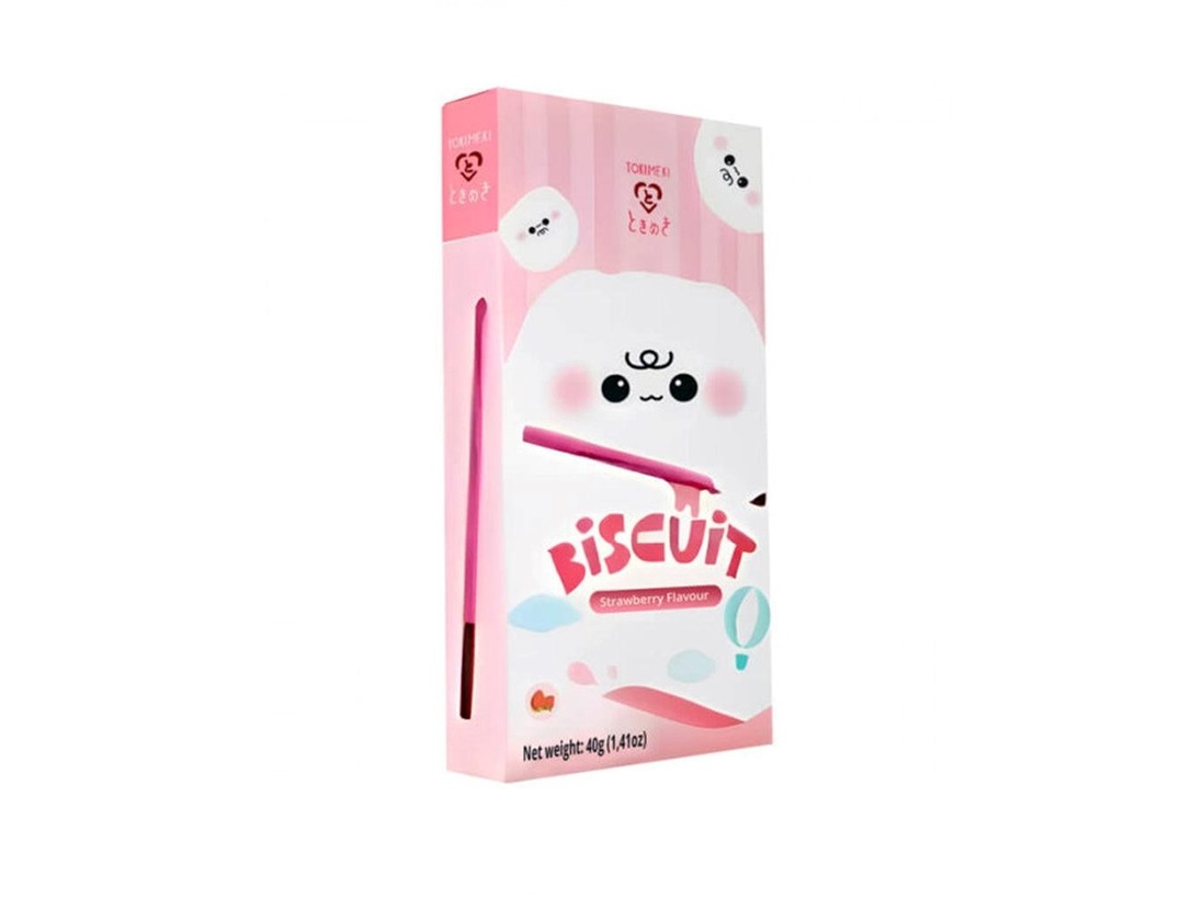 Palito De Biscoito Tokimeki Morango 40g