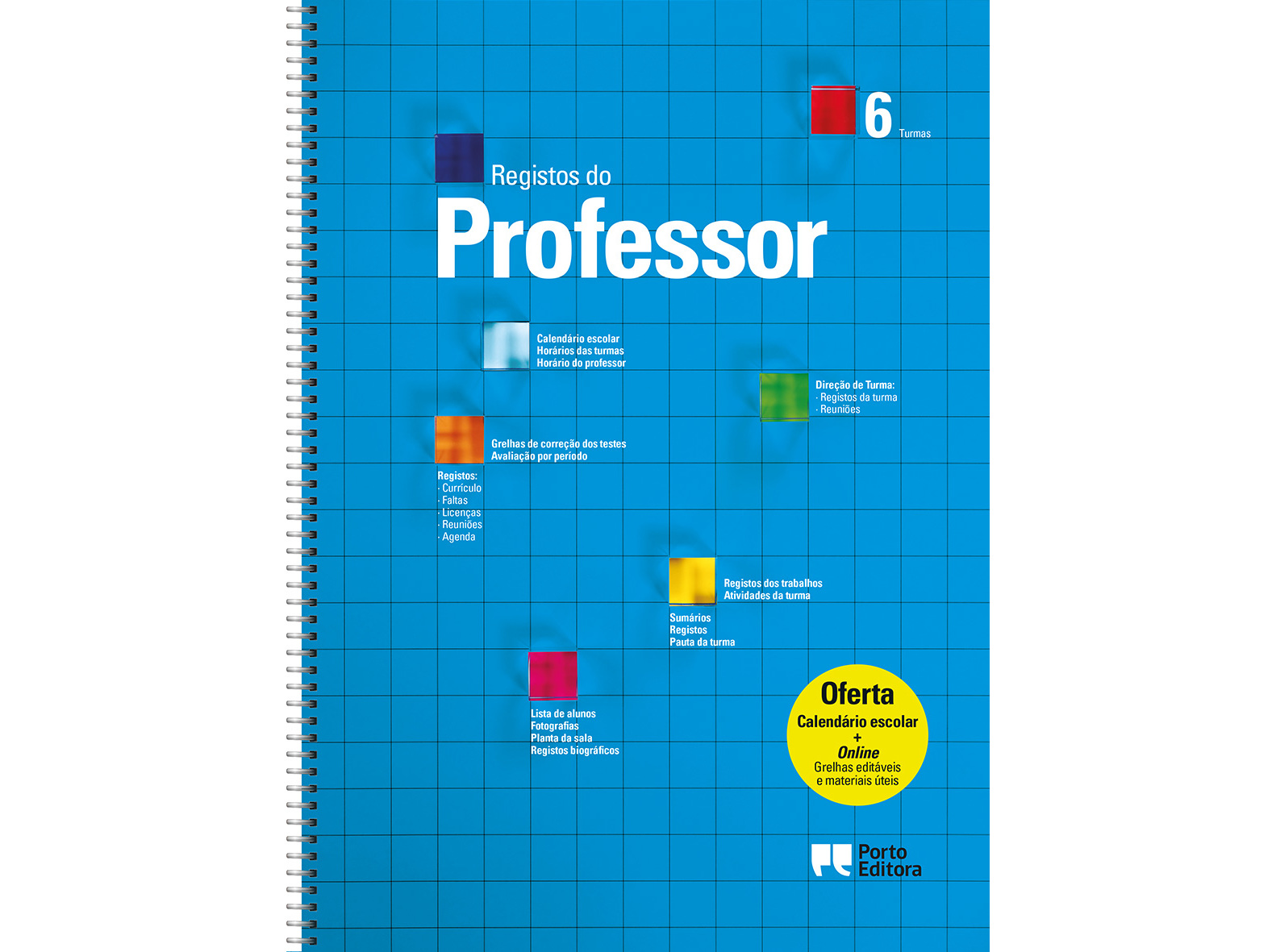 Livro Registos Do Professor - 6 Turmas