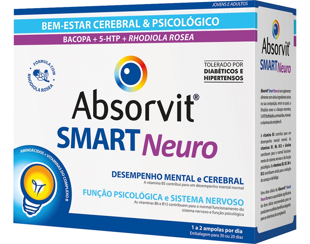 Absorvit Smart Neuro 30 Ampolas x 10ml