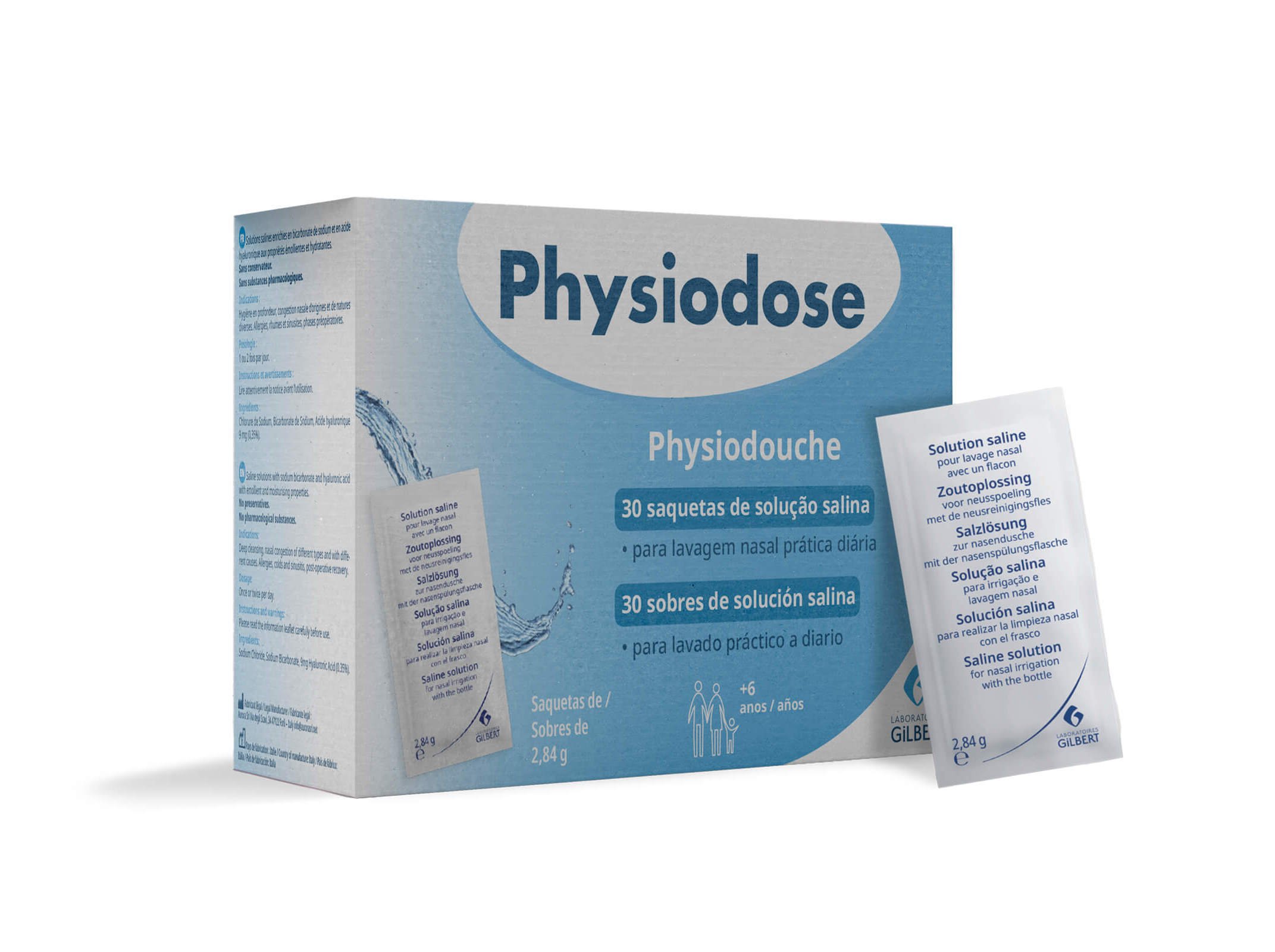 Solução Salina Physiodouche Refill 30 Saquetas