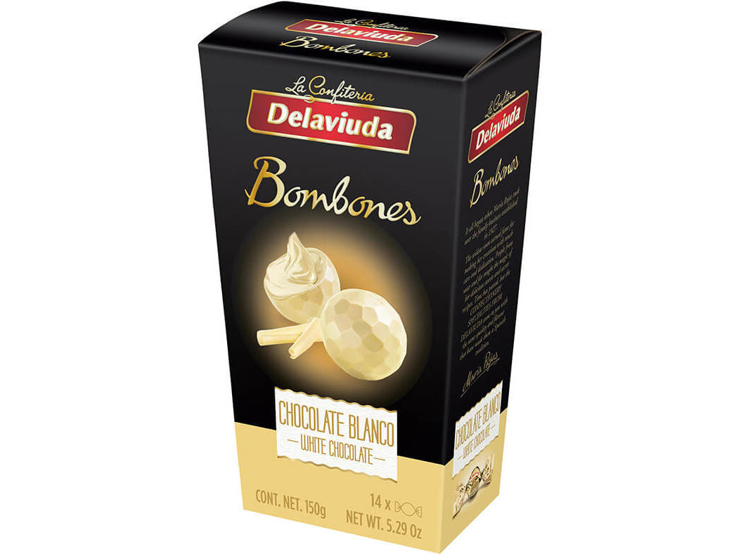 Bombons Delaviuda De Chocolate Branco 150g