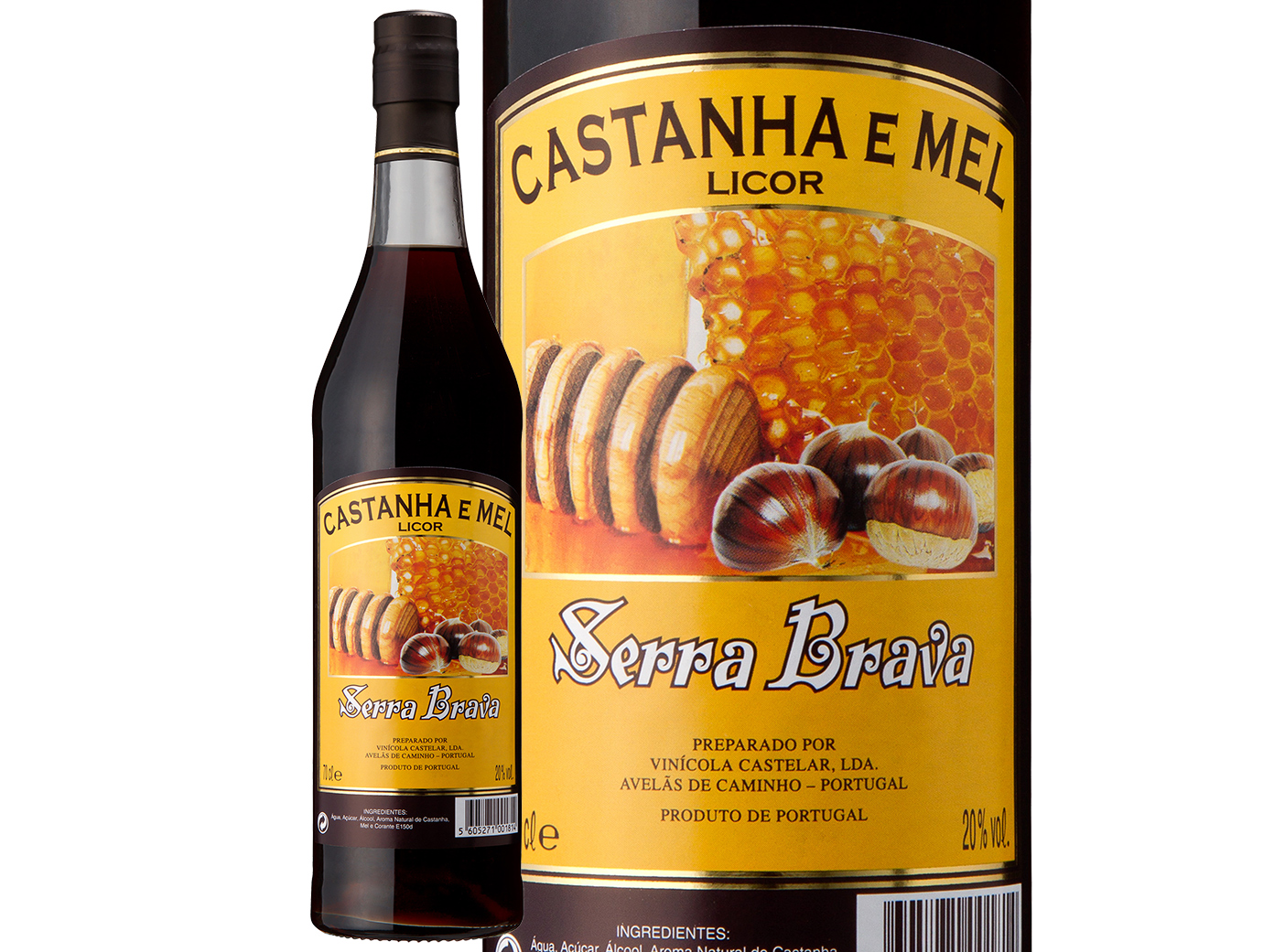 Licor De Castanha E Mel Serra Brava 0.50l