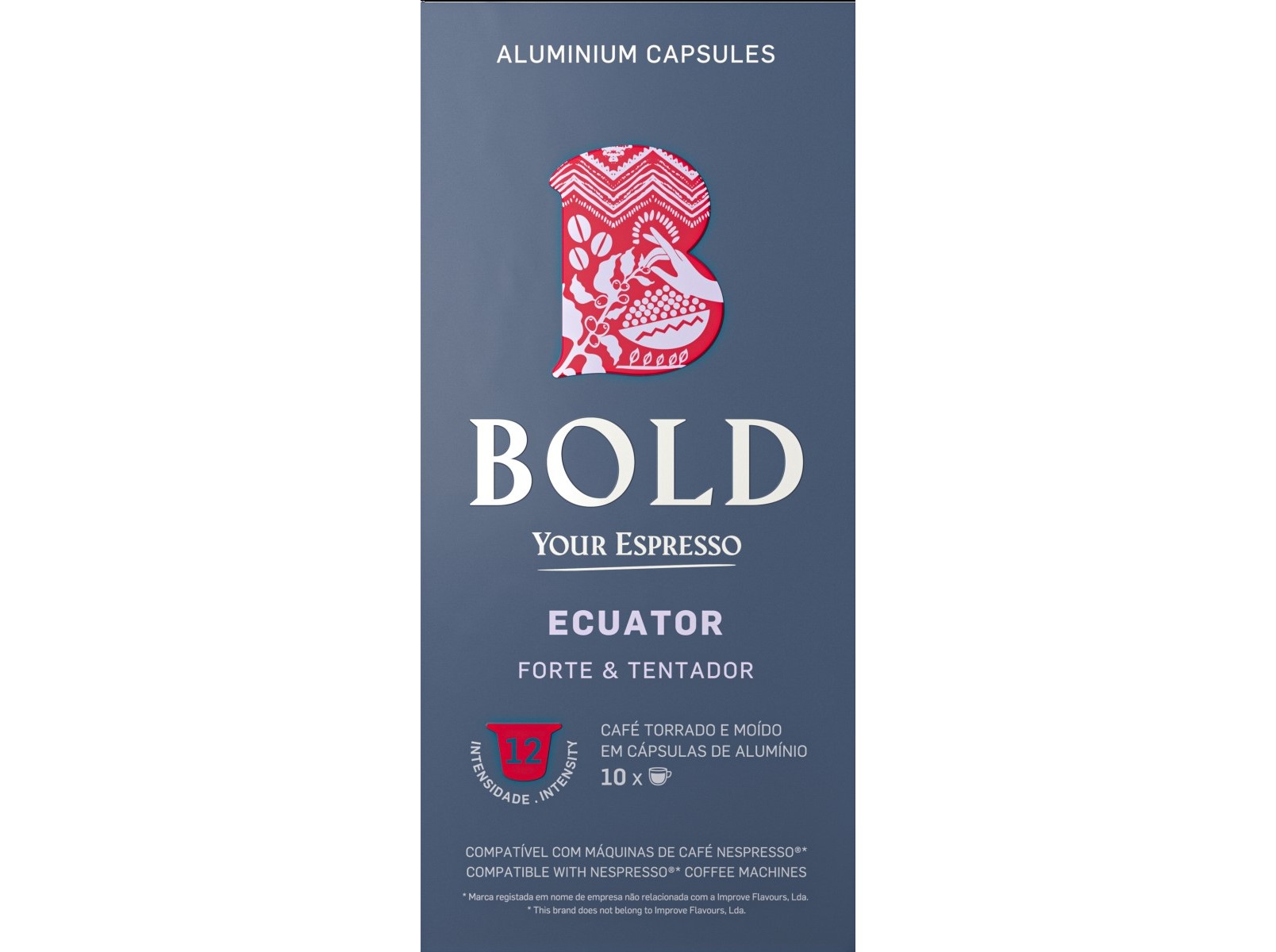 Cápsulas Café Bold Aluminio Nsp Ecuator 10 Un