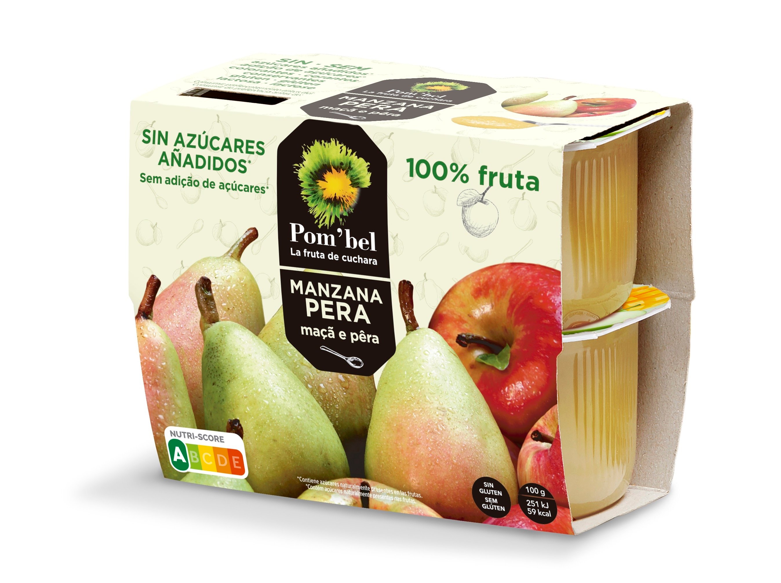 Fruta Nestlé 100% Maçã E Pêra 4x100g