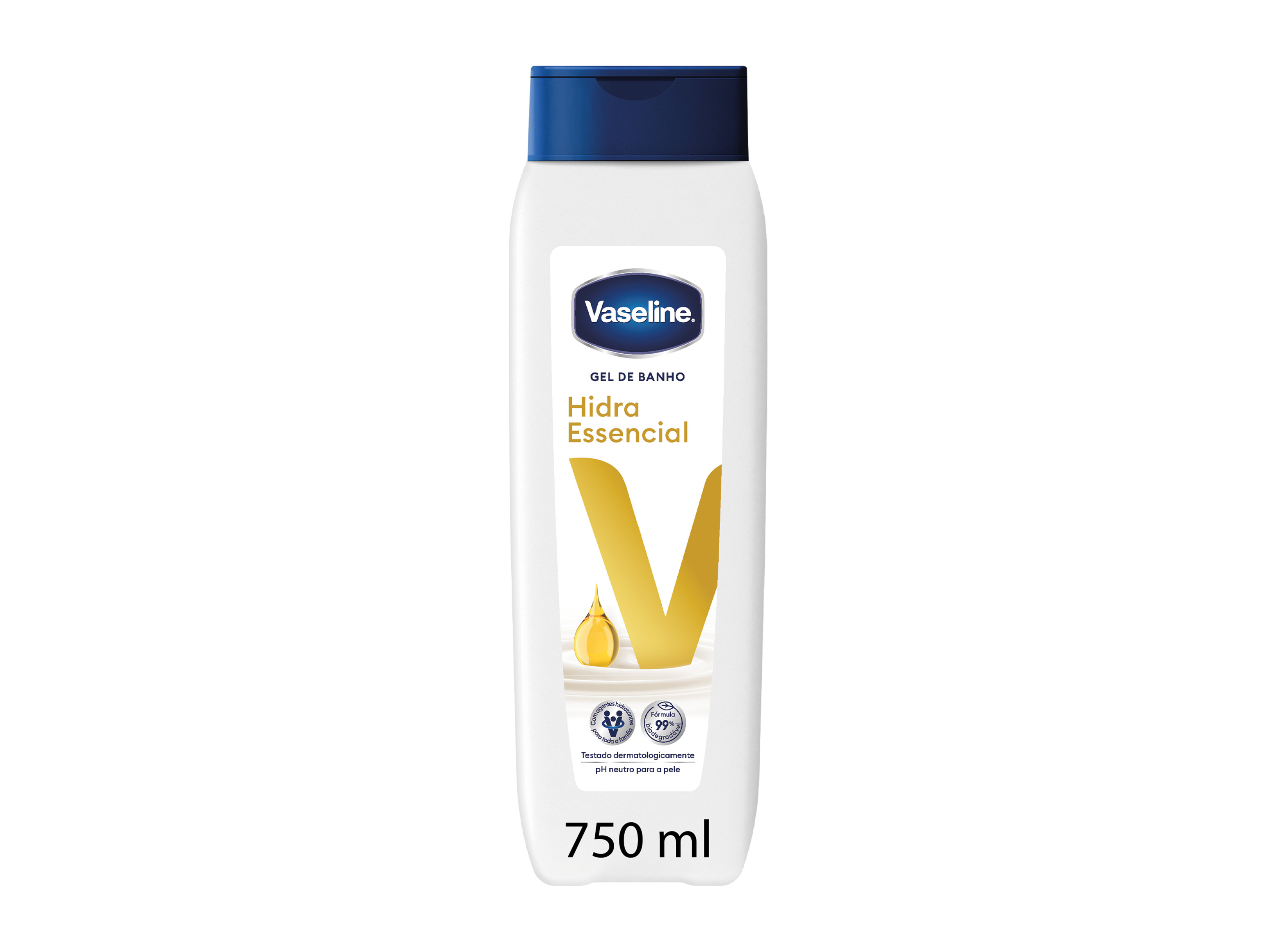 Gel Banho Vaseline Hidra Essencial 750ml