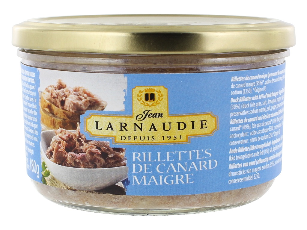 Rillettes Pato Larnaudie Magro 180g