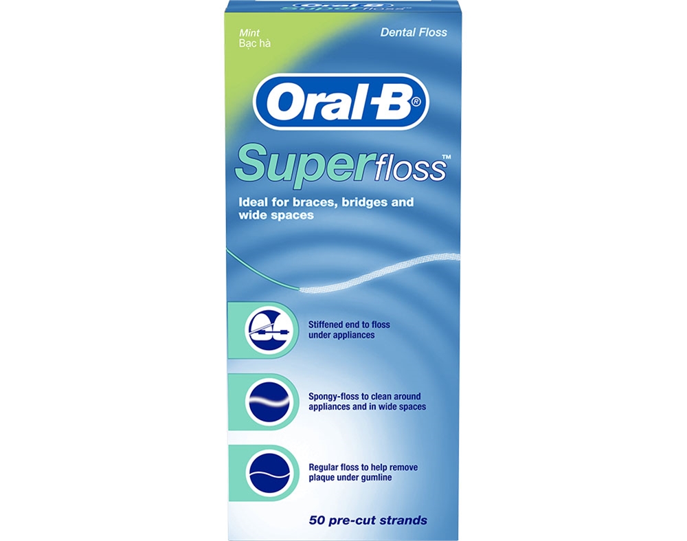 Oral-B Super Floss fio dentário x 50 unidades