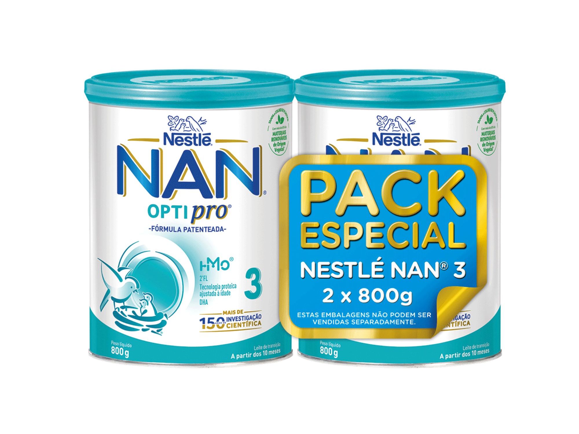 Leite Nan 3 2x800g